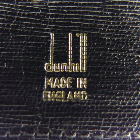 dunhill length wallet d mark plate leather Authentic used - Picture 7 of 8